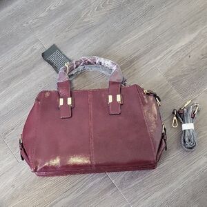 Elegant Burgundy Handbag